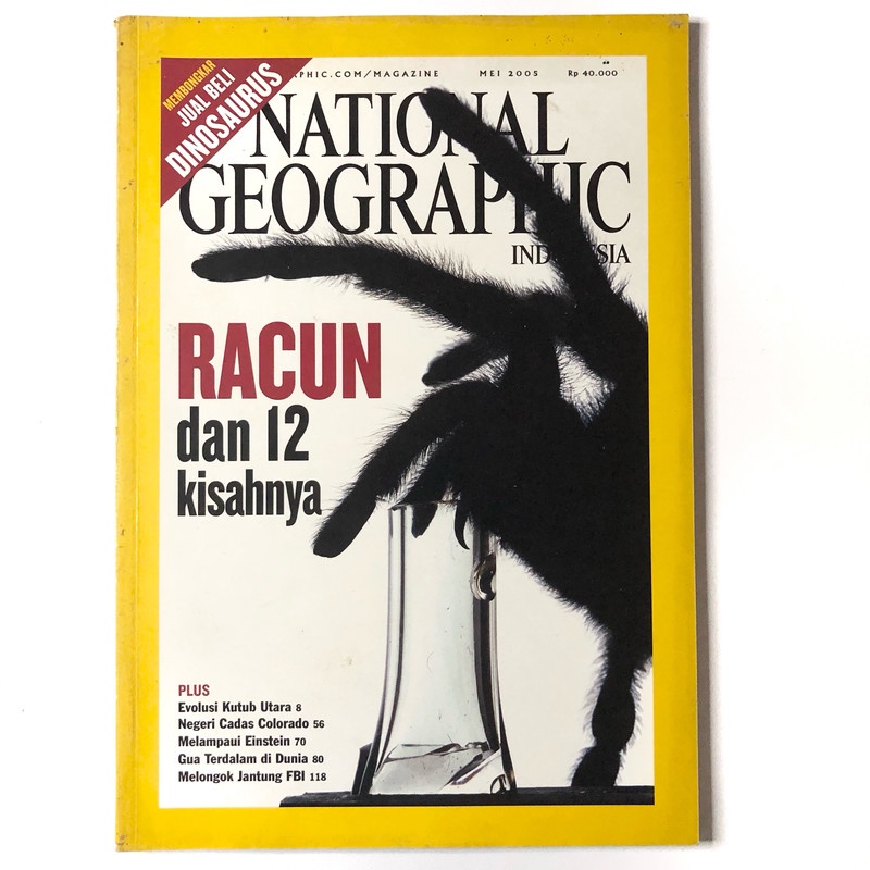 Preloved Majalah National Geographic Indonesia Mei 2005 - Racun dan 12 Kisahnya