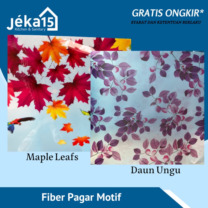 Pembatas Fiber Pagar Motif Premium Fiber Penutup Pagar Rumah Plastik Pagar