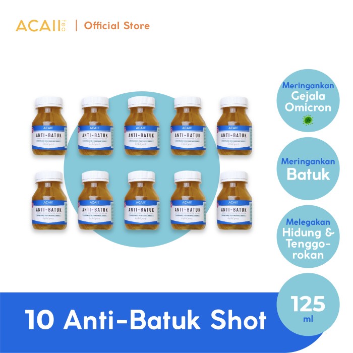 

Acaii Tea Anti-Batuk Shot Pack of 10 (10x125ml)