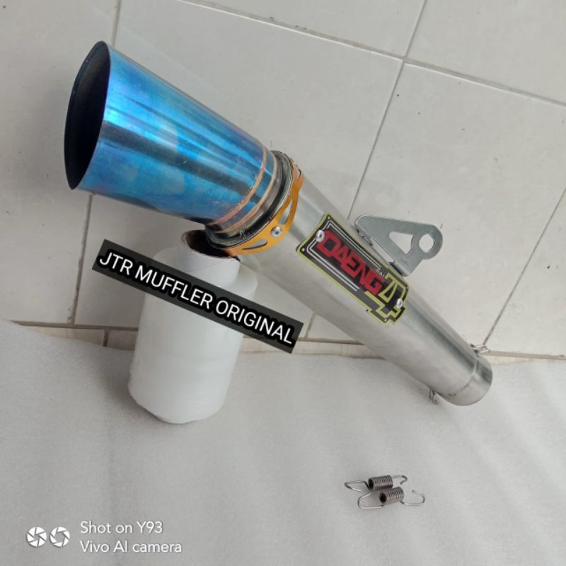 Silincer Silencer 50mm Knalpot Daeng sai4 gantungan paten untuk mio sporty vario beat scoopy.