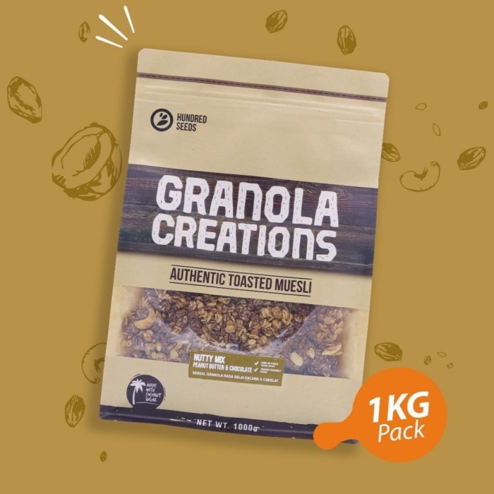 

[BISA COD] Granola Creation 1 Kg - Peanut Butter & Chocolate (Ready Stock)
