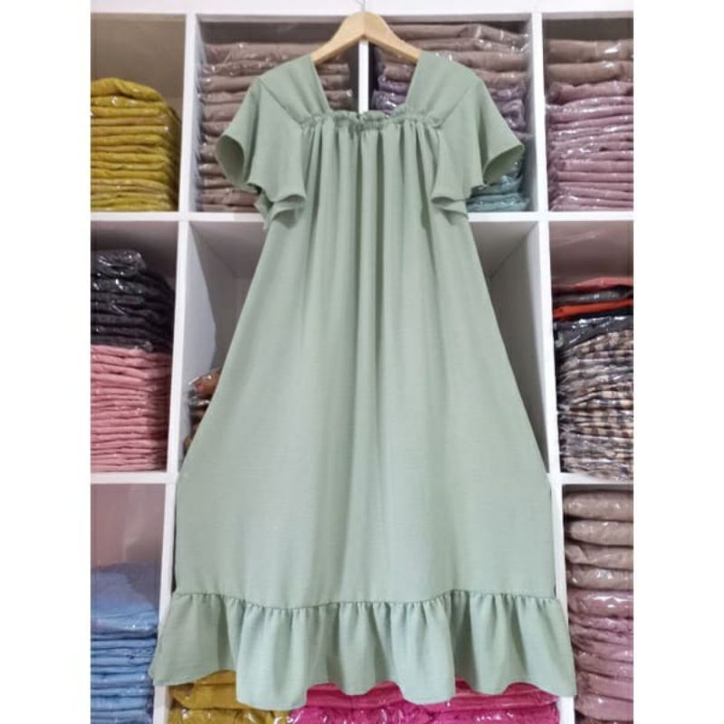 laura dress crinkle daster kekinian