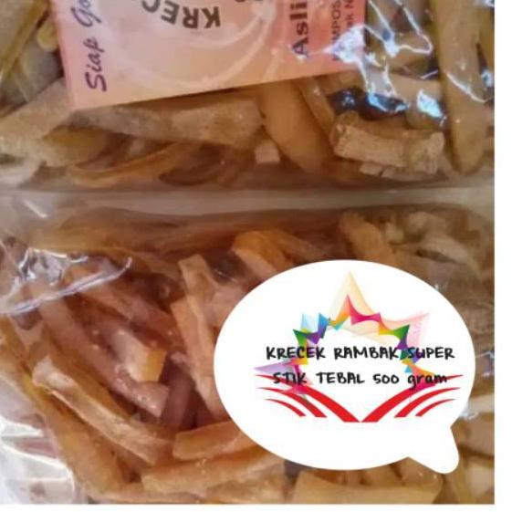 

COD[FG2]-Krecek / krupuk / kerecek / kerupuk Rambak Stik Tebal