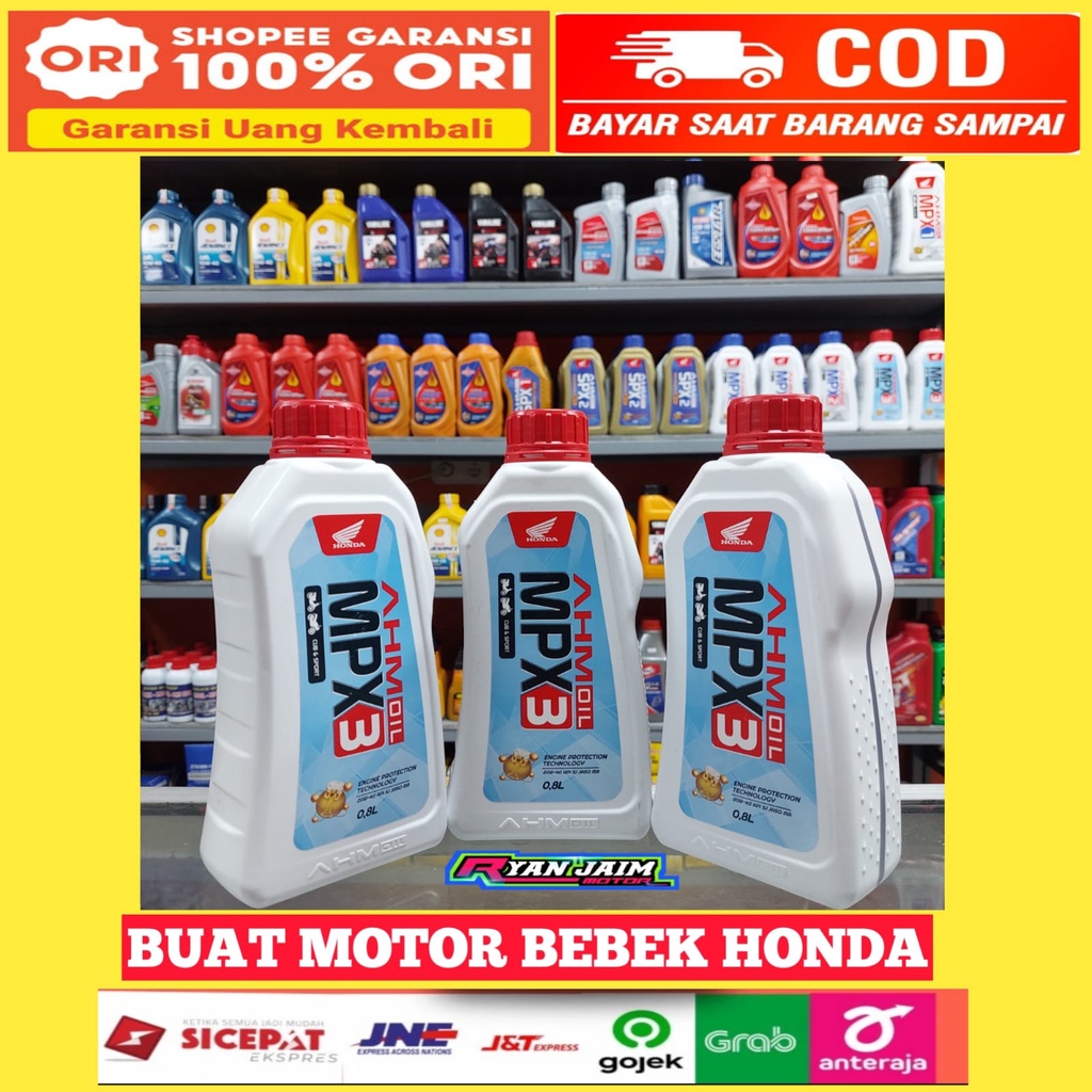 Oli Motor AHM MPX 3 800ml 20W ORIGINAL HONDA