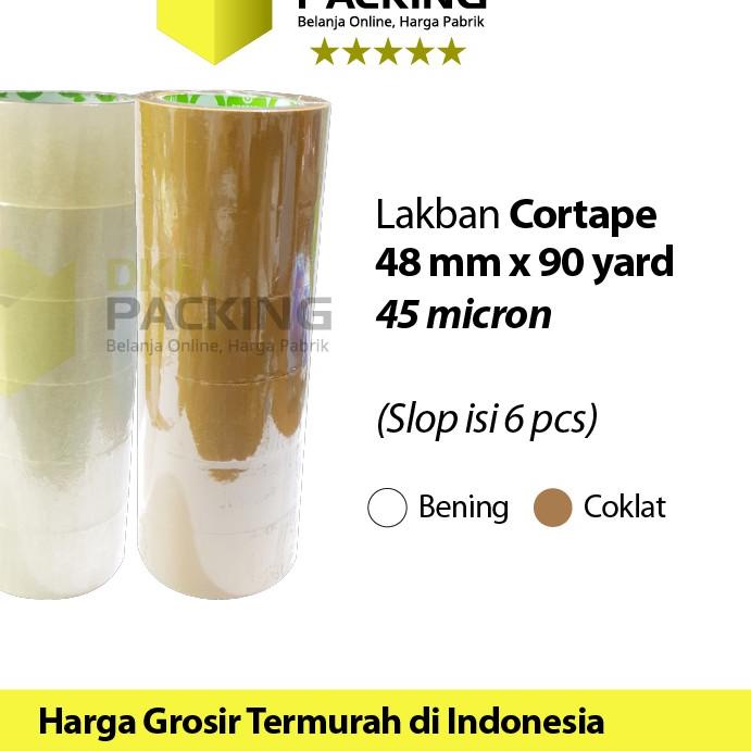 

DISKON BRANDS FESTIVAL Lakban 48mm x 90yard CORTAPE Plakban Isolasi PREMIUM /SELOP serbuuu !