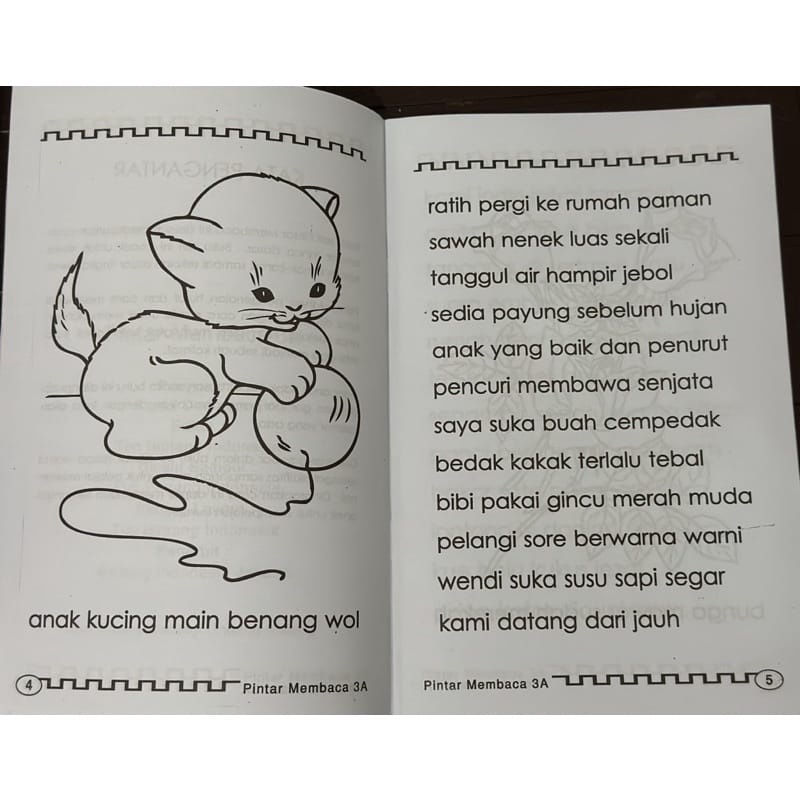 Buku Anak - Pintar Membaca Jilid 3A Untuk Anak TK - TBS