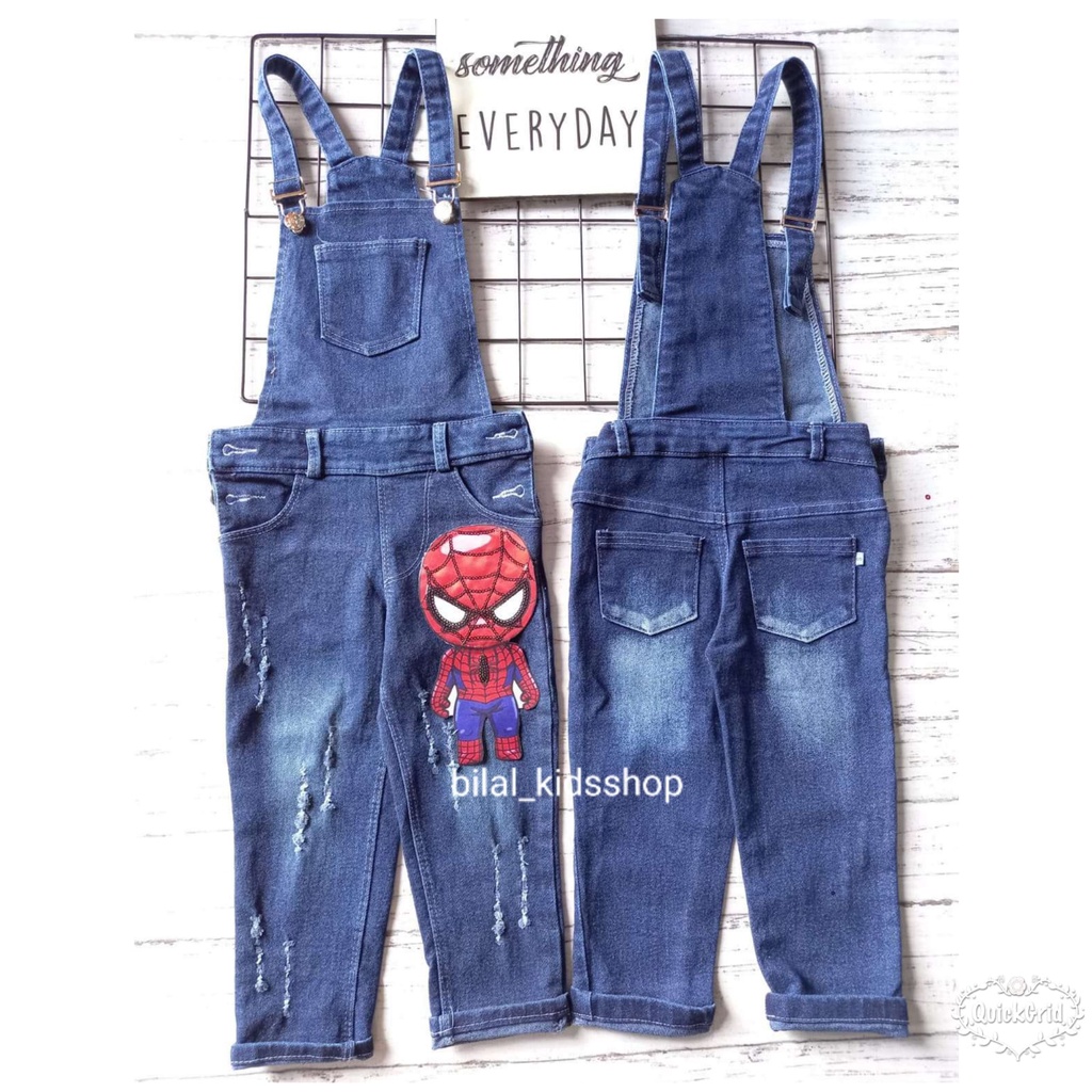 OVERALL JEANS LED ( NYALA ) ANAK 2-12TH