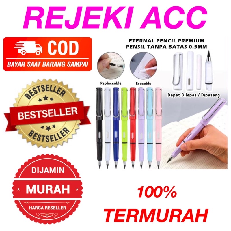 

PENSIL ETERNAL TANPA BATAS / PENSIL AJAIB TANPA RAUTAN / PENSIL SEKOLAH TANPA ISI UNLIMITED / ETERNAL PENCIL / PENSIL ABADI TIDAK HABIS