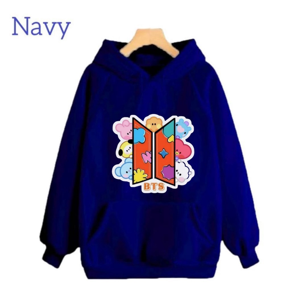 Hzl_outfit Sweater Hoodie Anak Anak BT Staecy Umur (4-15Tahun)
