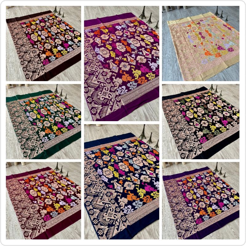 Kamen Lembaran Songket Semi Endek