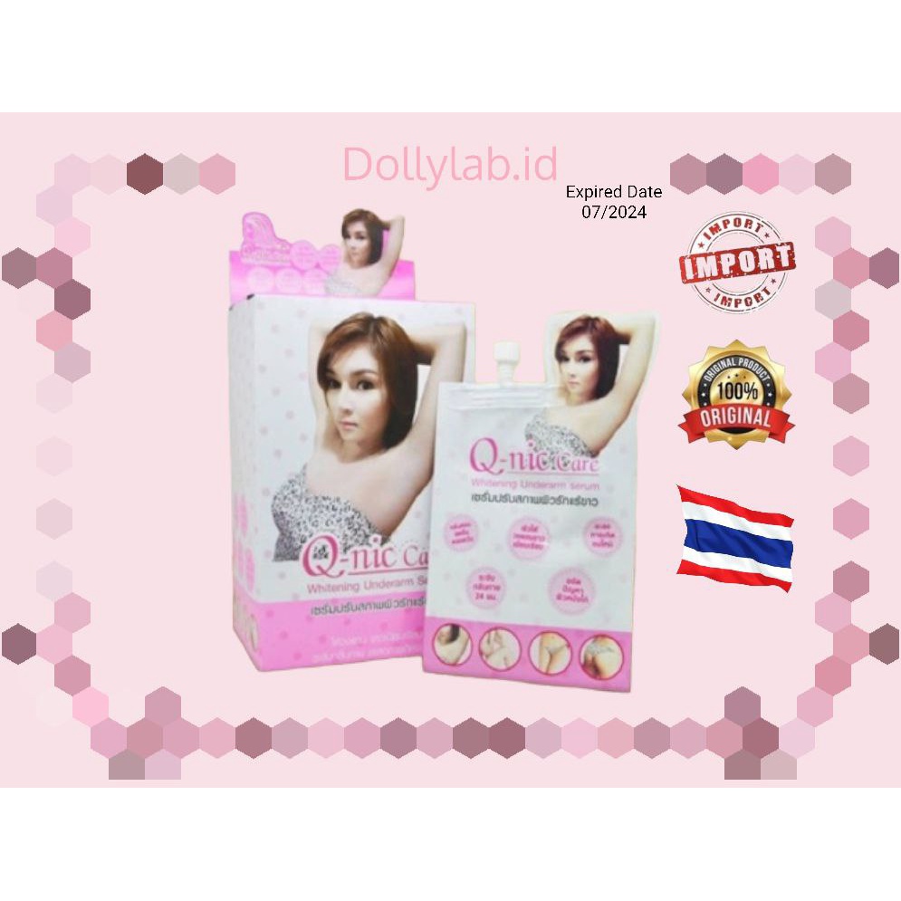 QNIC CARE Whitening Underarm Sachet Serum Thailand / Q-Nic / Topping Balm / Pemutih Ketiak / Dark Spot