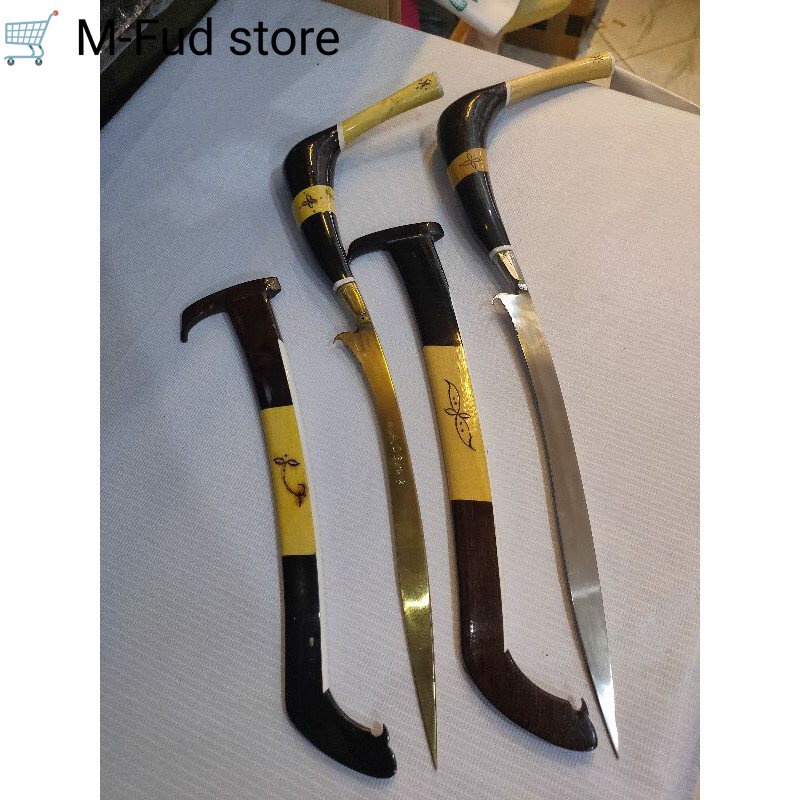 Rencong Aceh 35 cm bahan kuningan asli