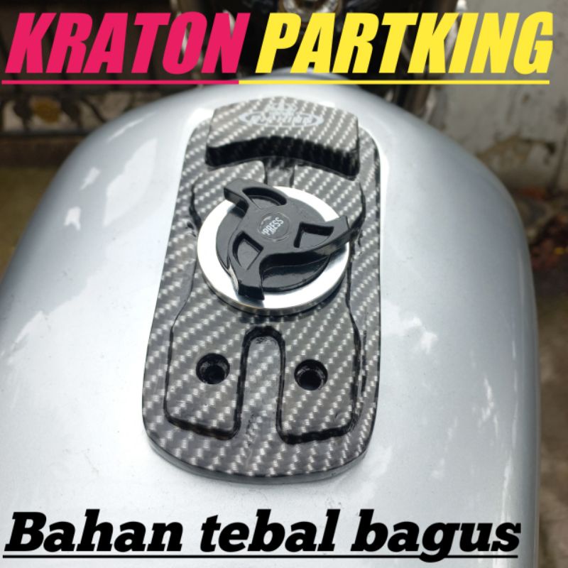 TUTUP TANGKI RX KING COPY B PRO CARBON KARBON CLUP TEBAL BANGET