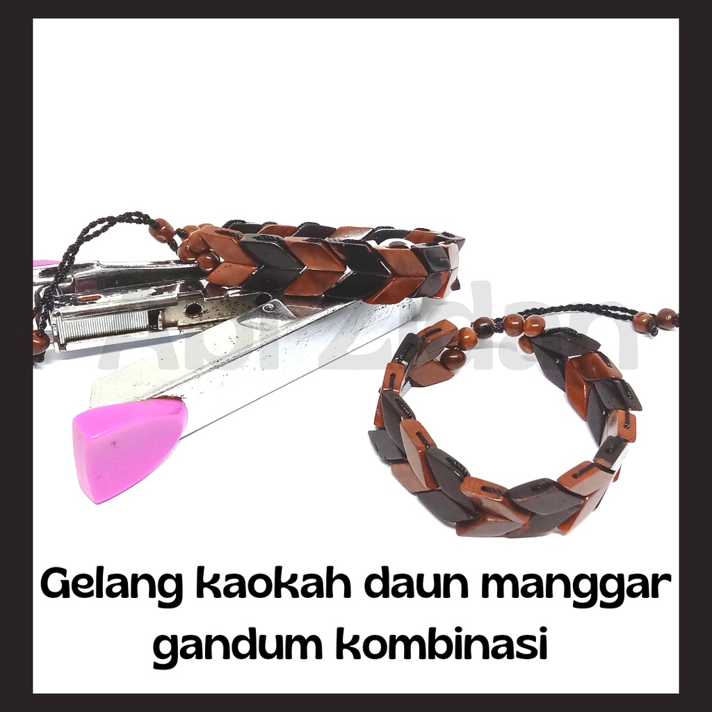 gelang kaokah kokkah kaukah asli original model daun manggar gandum