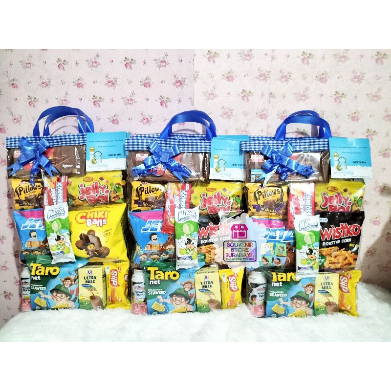 FULL SNACK || paket ulang tahun anak || Bingkisan snack ultah || Hampers snack full 13 macam snack