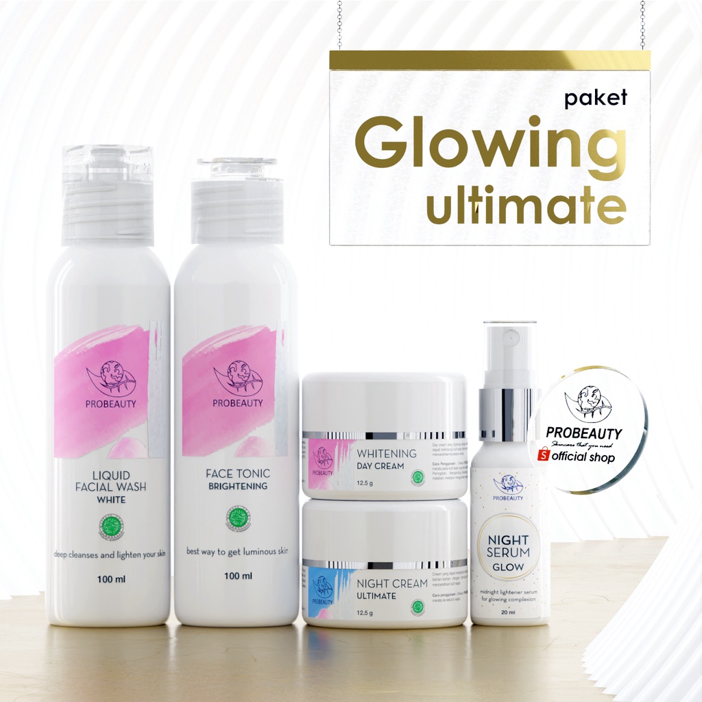 Jual Probeauty Paket Glowing Ultimate Paket Skincare Untuk Kulit