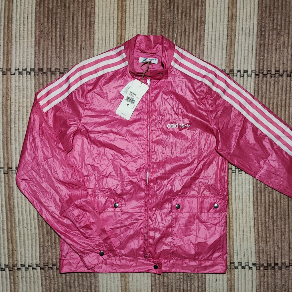 Jaket Tracktop Dry Wanita ADIDAS Glossy Breaker Pink Second Preloved
