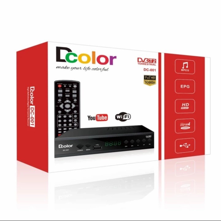 DVB T2 WIFI SET TOP BOX DIGITAL STB SUPER HD / RECEIVER TV