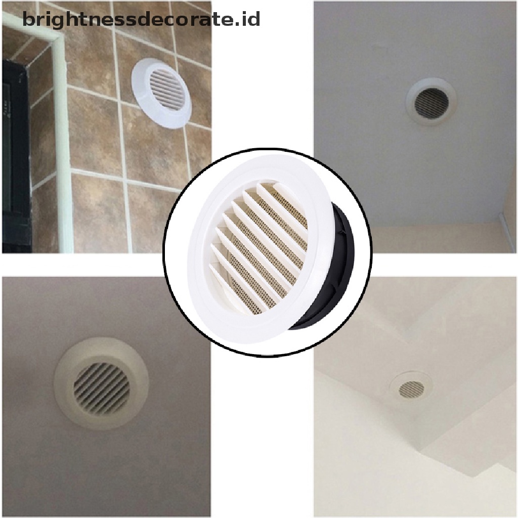 [Birth] Exterior Wall Air Vent Grille Kisi Lubang Angin Exhaust Udara Bulat Plastik Ducg [ID]