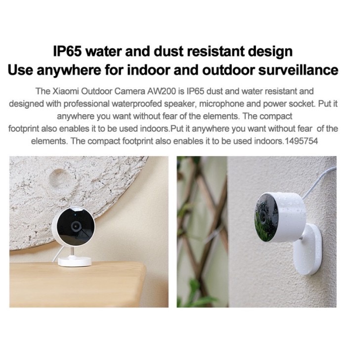 Mi CCTV Outdoor Camera AW200 Weather Proof - International Version - 1080p Resolution