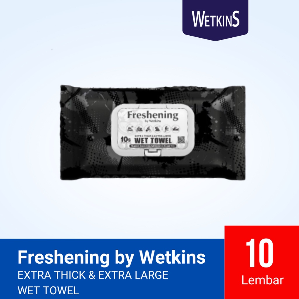 TISSUE BASAH WETKINS FRESHENING TOWEL 10'S