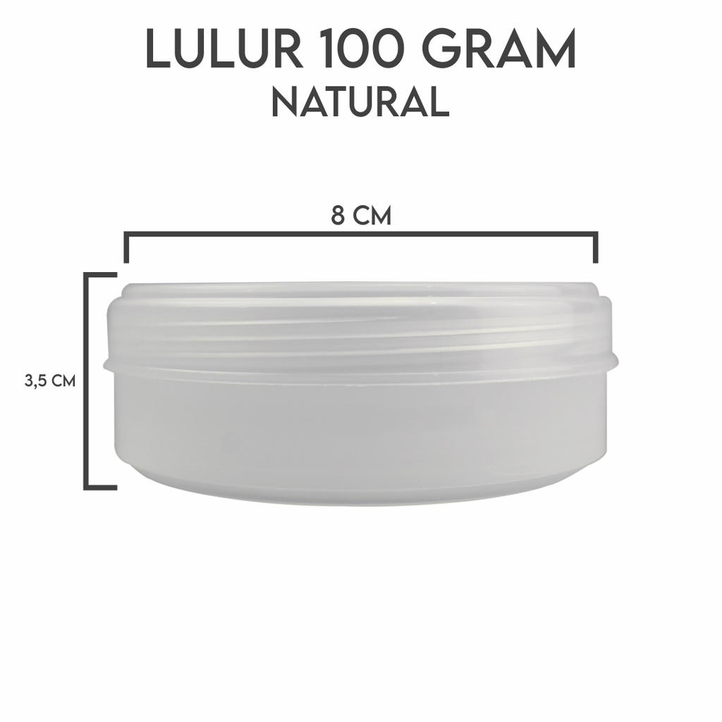 pot lulur 100gr natural2 / pot lulur 100gr bening