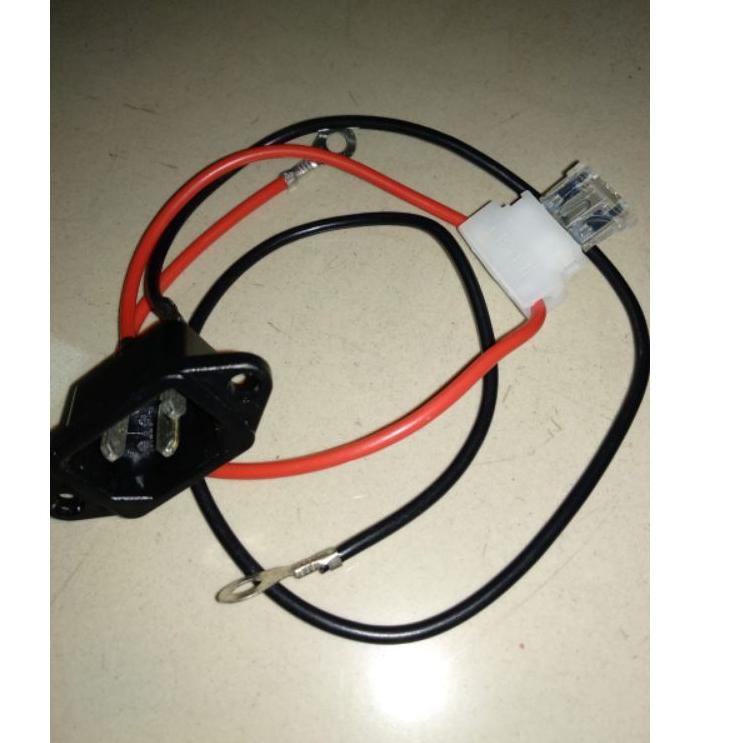 Jual jb lubang charger - soket aki sepeda listrik indobike + sekring ef