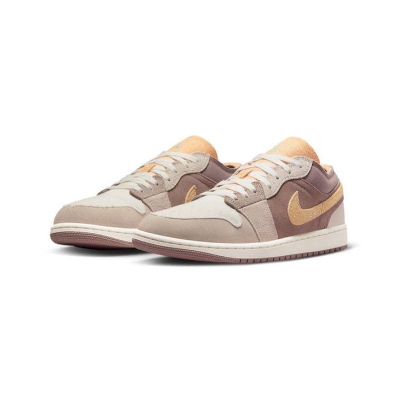 Air Jordan 1 Low SE Craft Inside Out Earth Yellow Brown Men (100% Original)