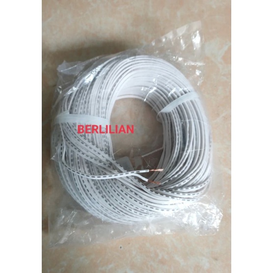 Kabel Awg24 2x18 1rol panjang 50meter full tembaga