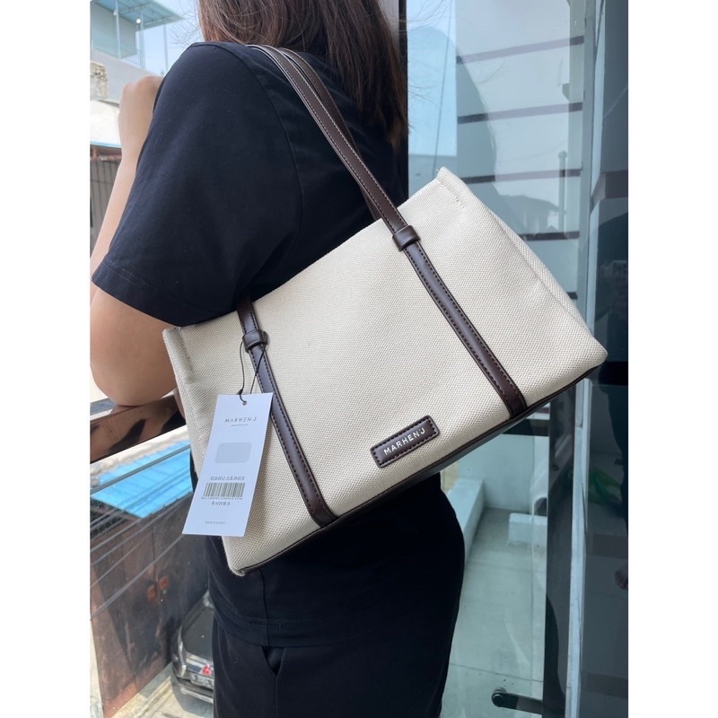 TAS TOTE WANITA CANVAS M1N4 BAG BM05