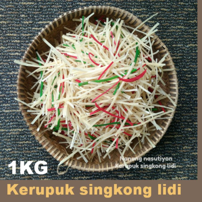 

Kerupuk singkong lidi mentah mekar renyah siap goreng 1kg