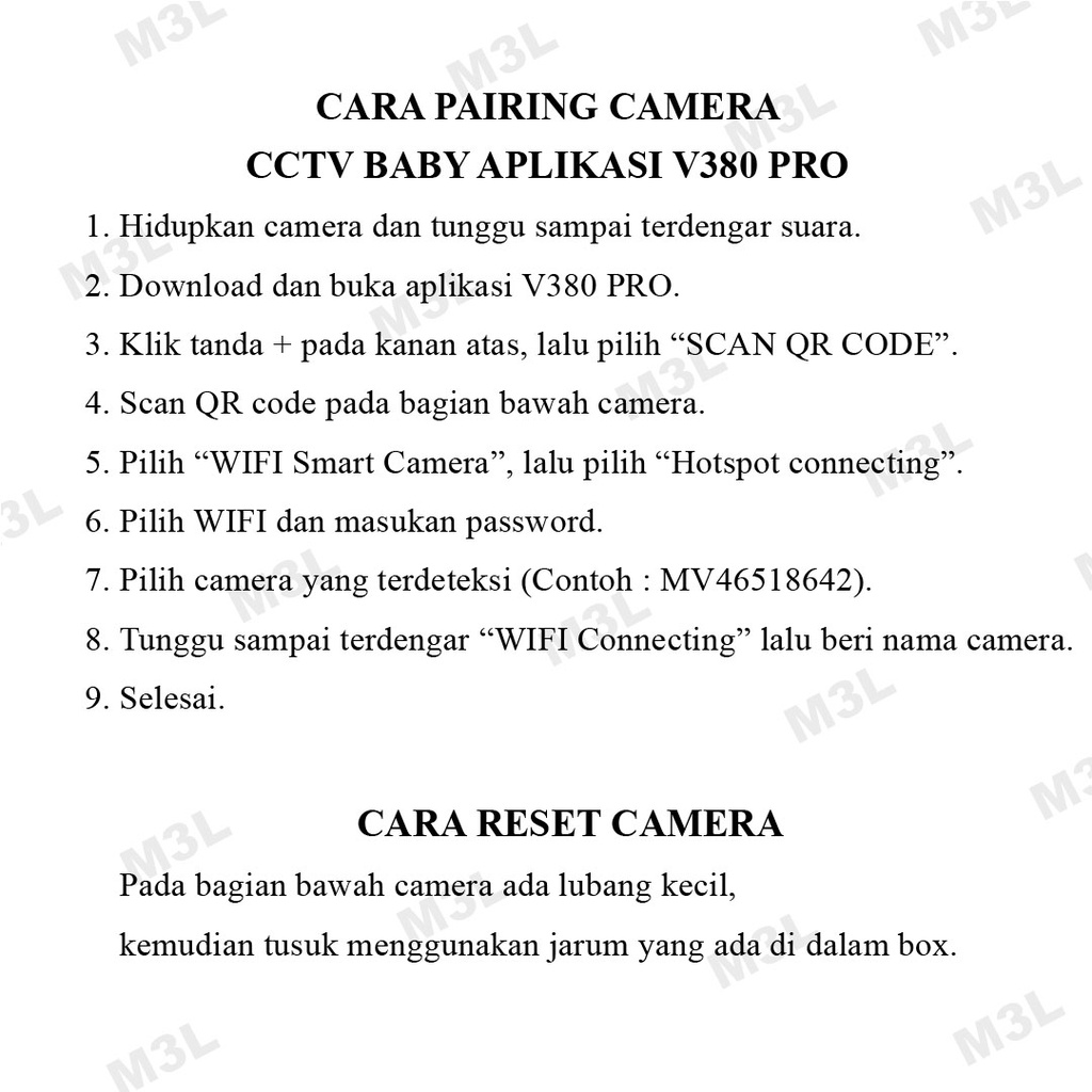 IP Camera WIFI V380 HD 720P Two Way Talk Wireless Cam Webcam IPCam Kamera CCTV Remote Monitoring