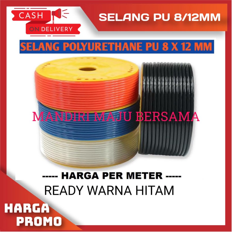 SELANG PU 8×12MM SPRAYER ELEKTRIK IRIGASI POLYURETHANE HOSE