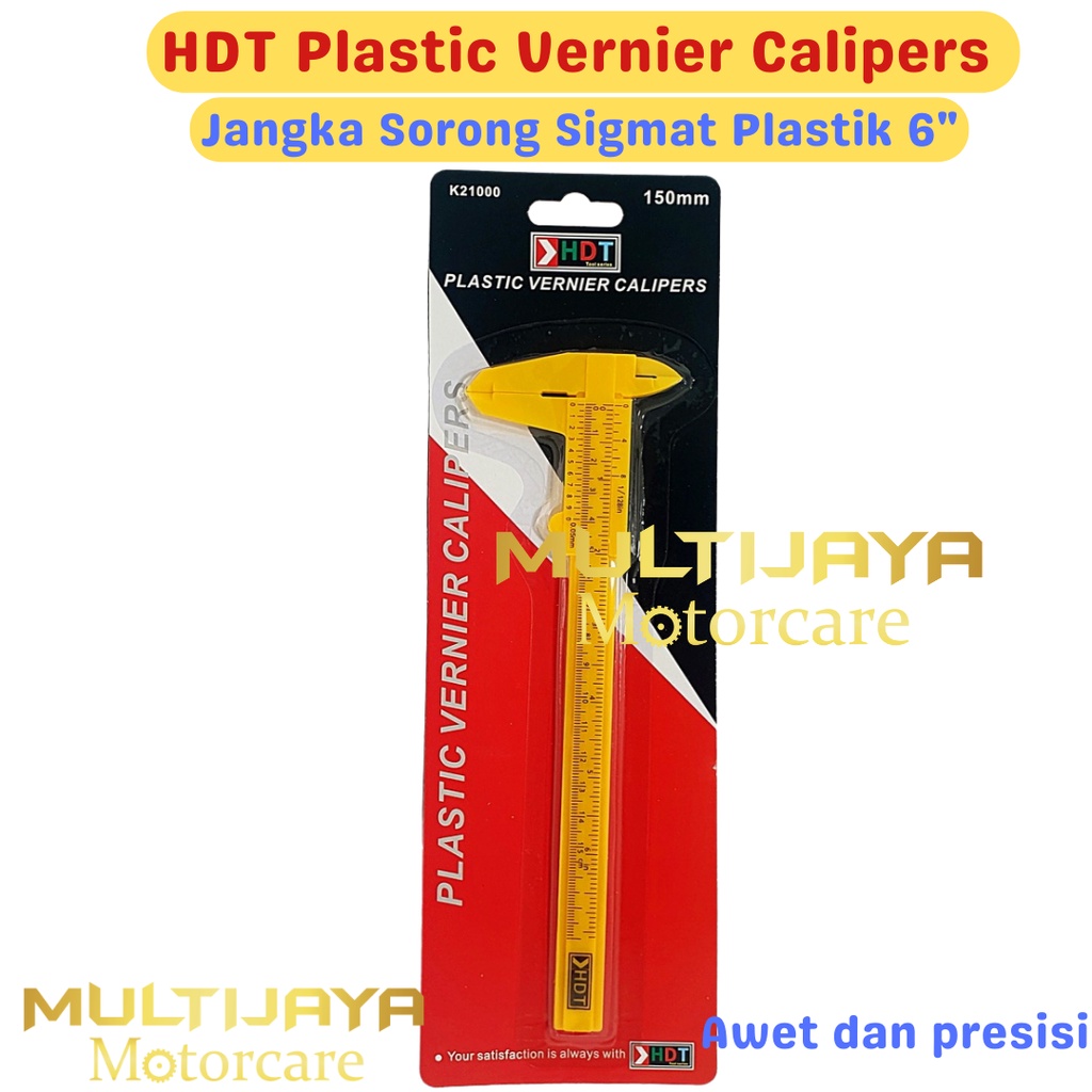 HDT Jangka Sorong Sigmat Plastik 6&quot; - Vernier Calipers 6 Inch