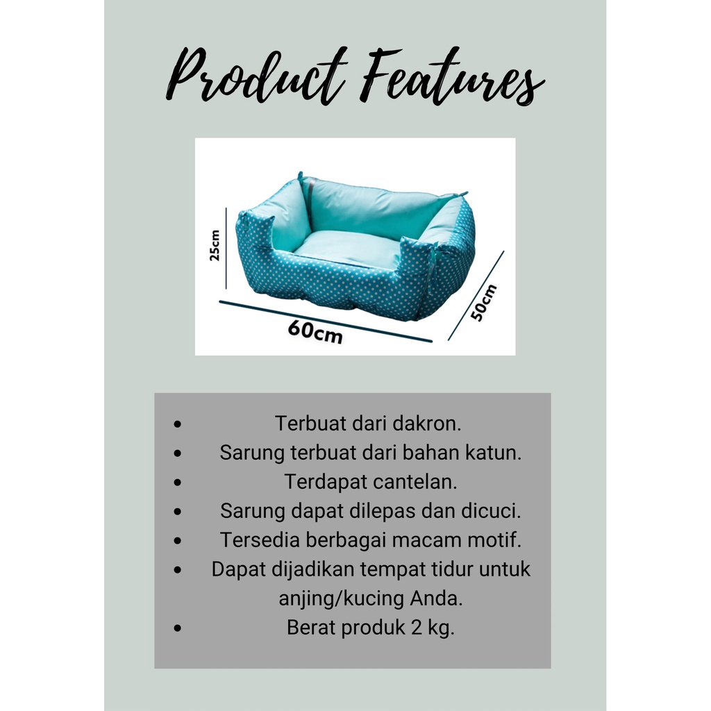 Car seat kasur tatakan mobil kucing anjing