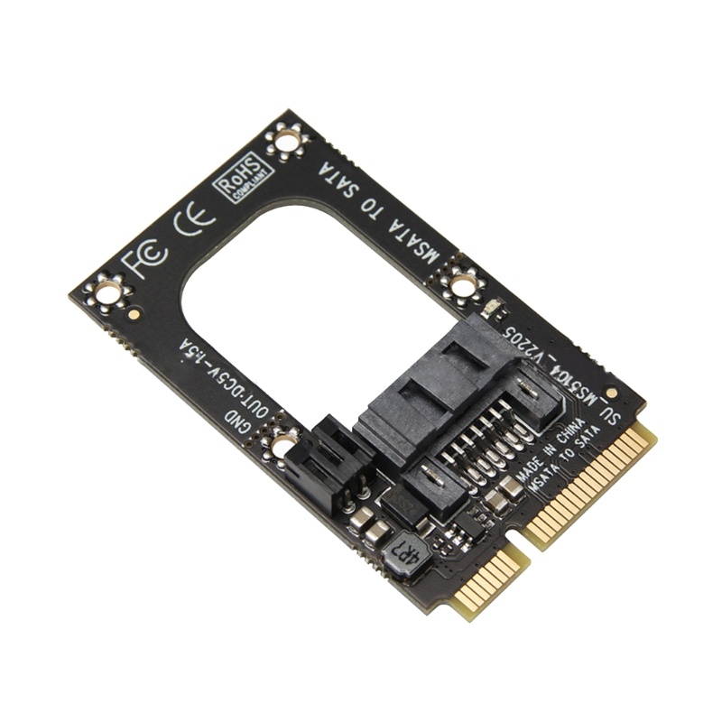Btsg Msata Ke Msata/Sata Converter Adapter Dengan Power Support Ukuran Lengkap/Setengah