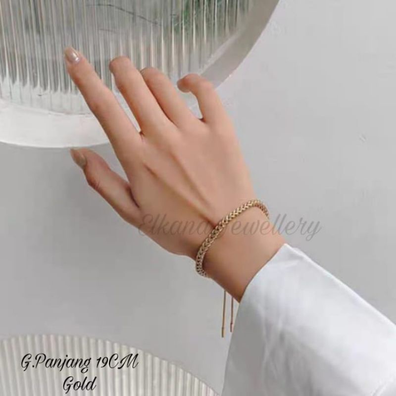 GELANG SERUT RANTAI FASHION Perhiasan super berkelas korea anti karat dan anti luntur