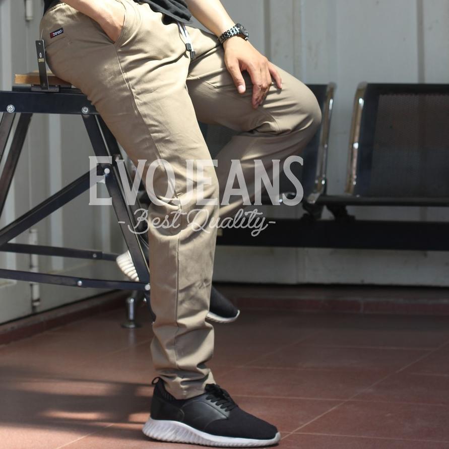Recomend CELANA PANJANG CHINO PANTS PINGGANG KARET // EVO JEANS .. ..