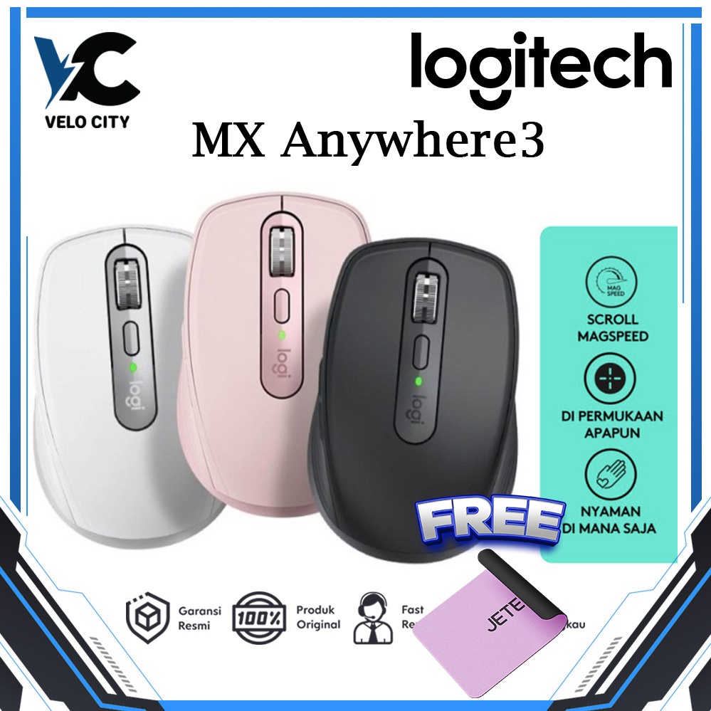 Mouse Wireless Logitech MX Anywhere 3 Mouse | Graphite - Garansi 1 Tahun