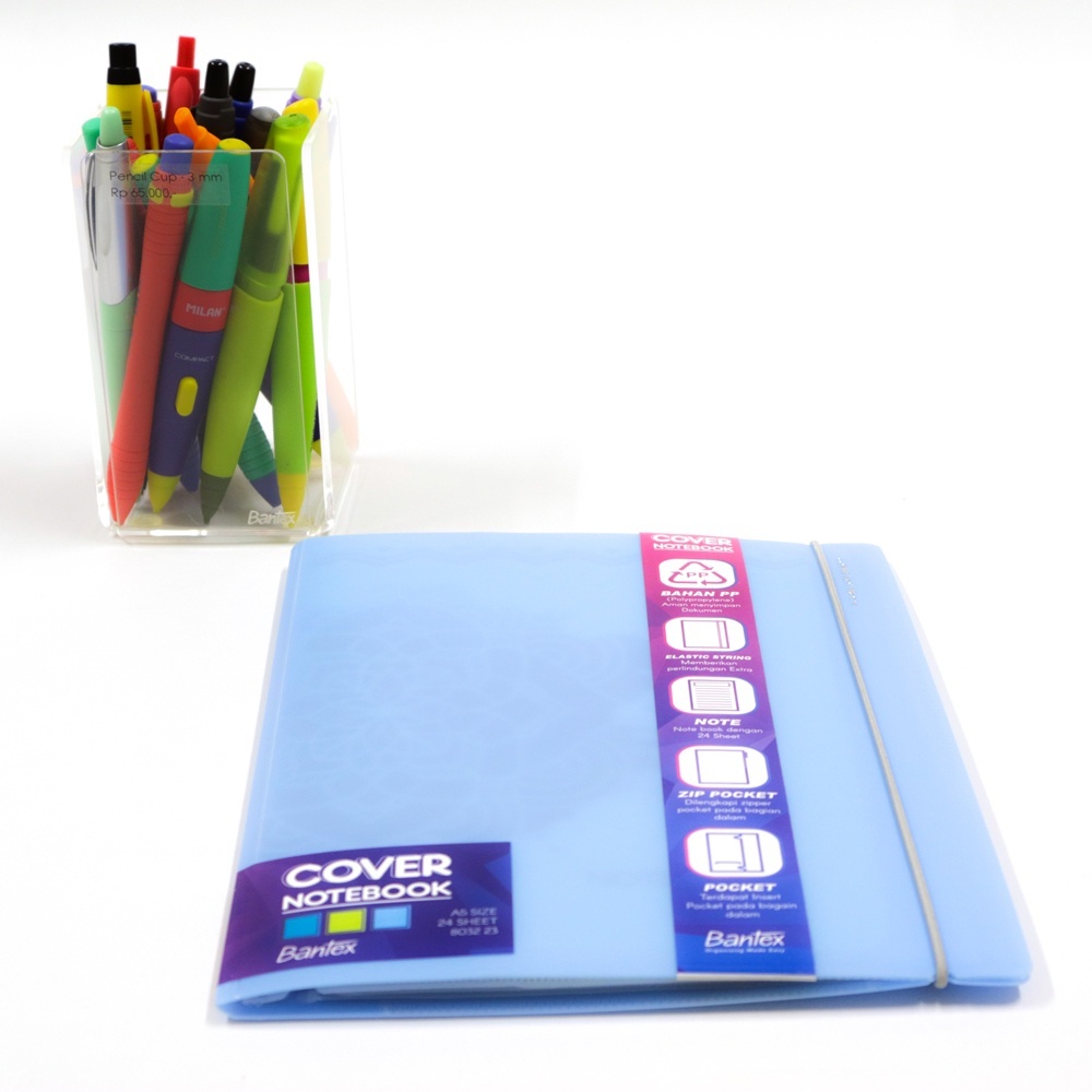 

Bantex Notebook Buku Tulis A5 Pastel With String Sky Blue