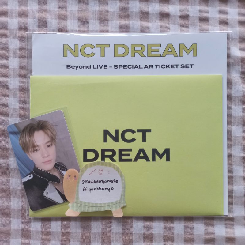 official special ar ticket jeno set beyond live tds the dream show nct dream fullset