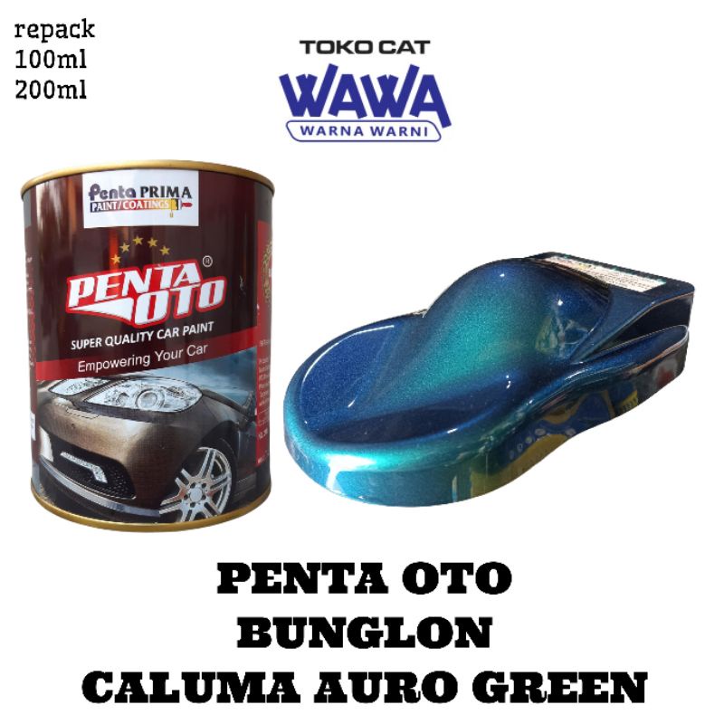 cat bunglon penta oto calumma auro green hijau sprite 2 dimensi kemasan repack 200ml 100ml