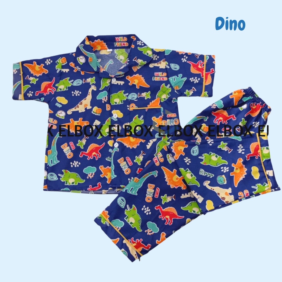 Bisa COD ELBOX Piyama Anak Pilih Motif 1 - 5 Tahun / Baju tidur Anak / Setelan Baju Anak