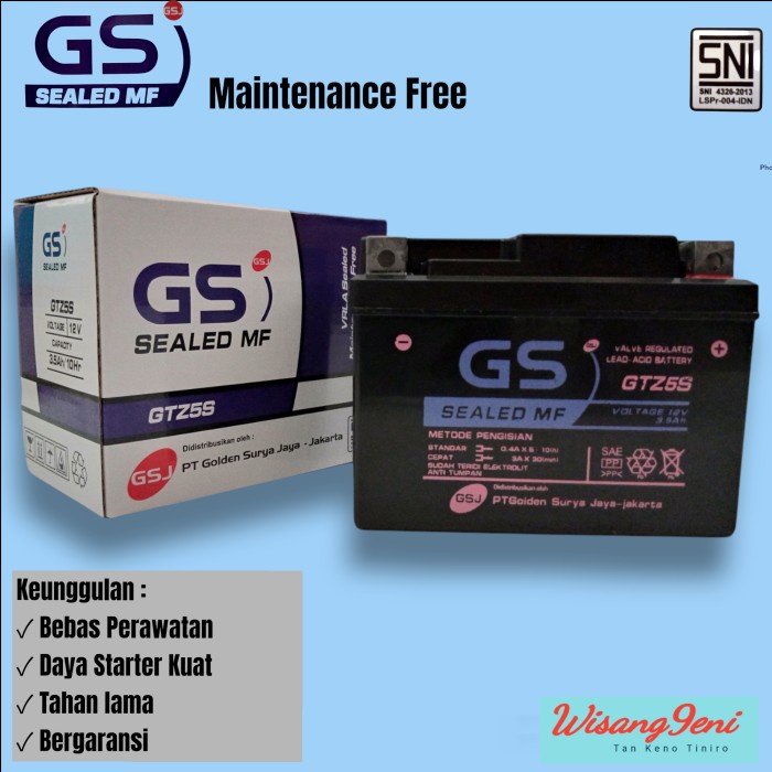 AKI MOTOR YAMAHA MIO GT MIO G SOUL XEON FINO SPORTY AKI KERING 4 AH