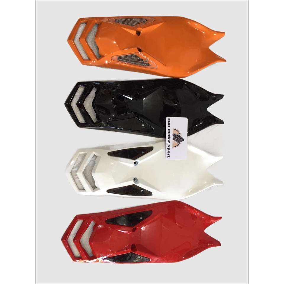 Undertail/selancar cbr150new modif variasi model cbr250rr bahan plastik plus sen led