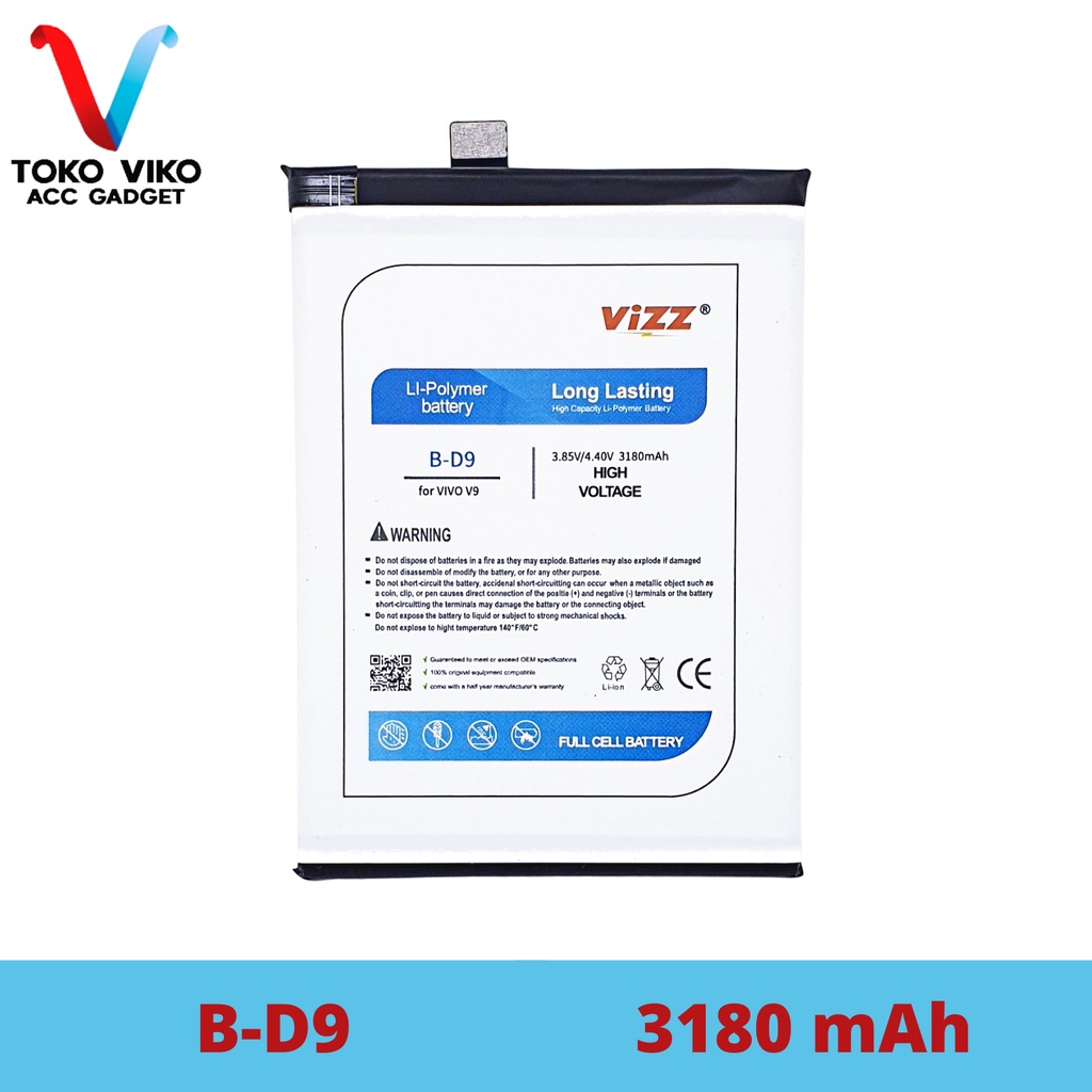 Vizz Vivo B-D9 V9 Baterai Batre Original