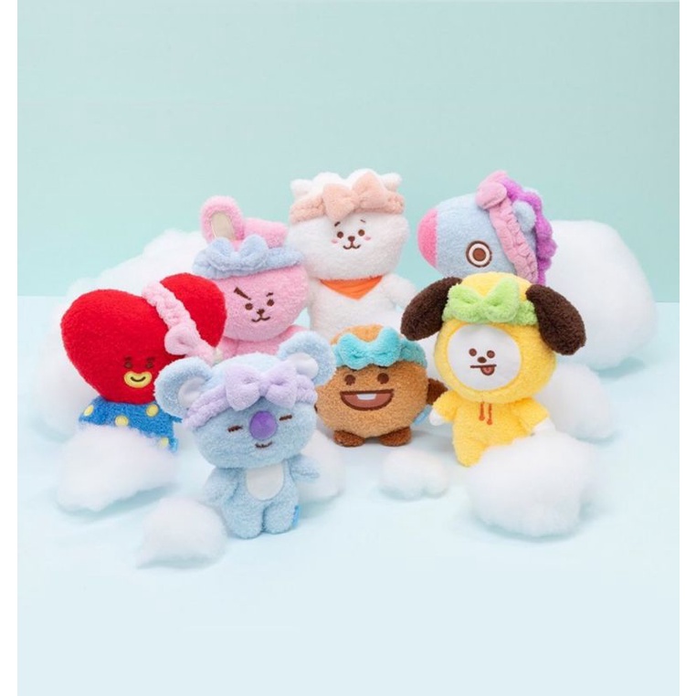 SALE BT21 BATH TIME PLUSH DOLL OFFICIAL JAPAN LINEFRIENDS
