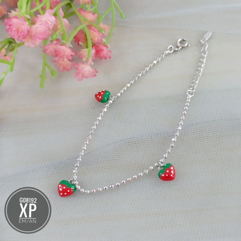 Gelang Xuping strawberry silver G08192