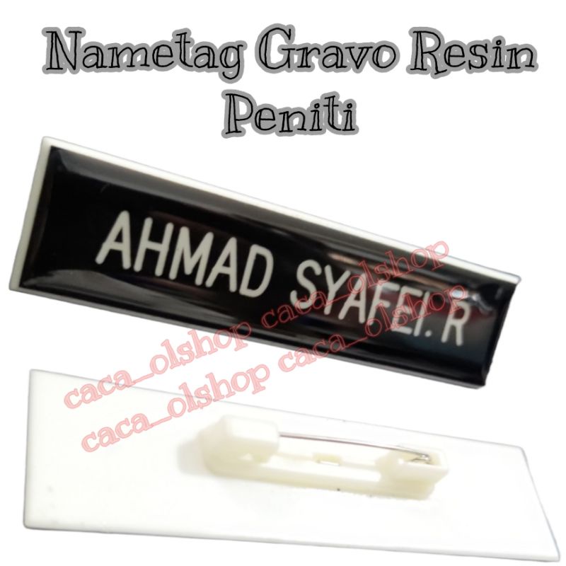 Nametag Nyonya Papan Nama Dada Persit Bhayangkari Akrilik Lapis Resin P.O