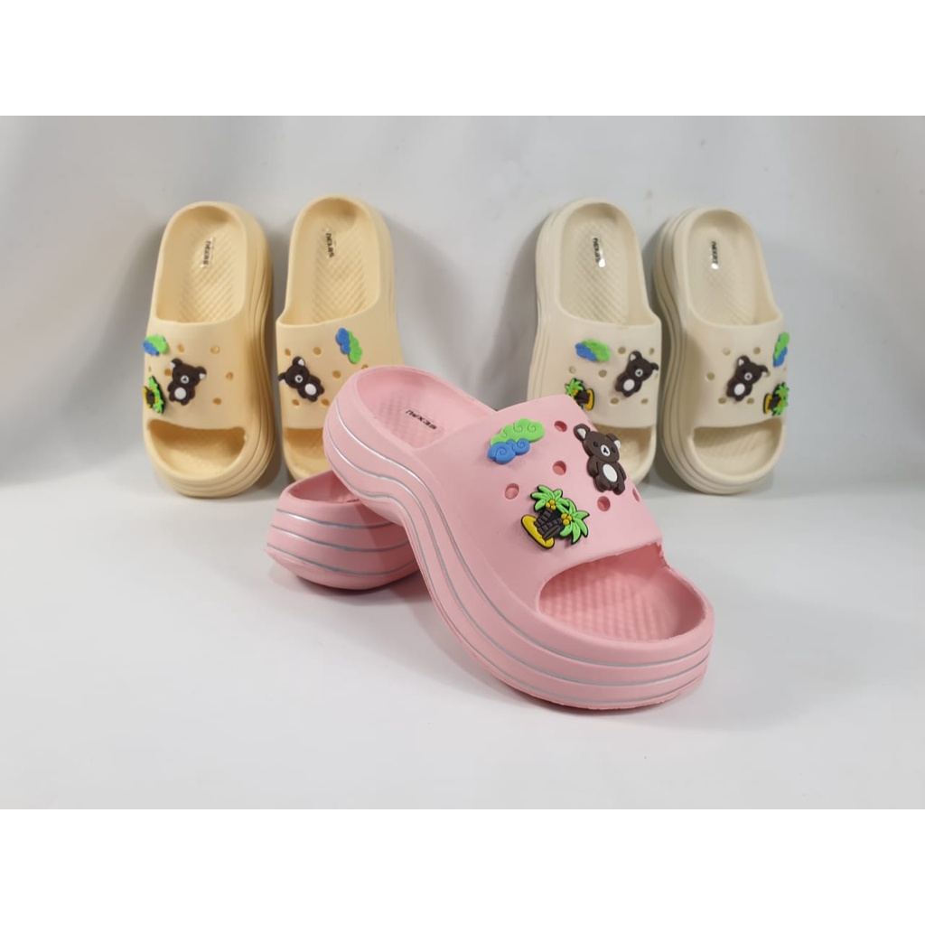 sandal viral SANDAL EVA RUBBER WEDGES BEST SELLER